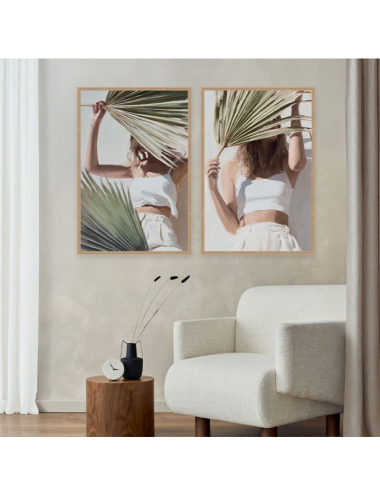 Tableau grand format portrait féminin Orya 80x120 – Décoration murale