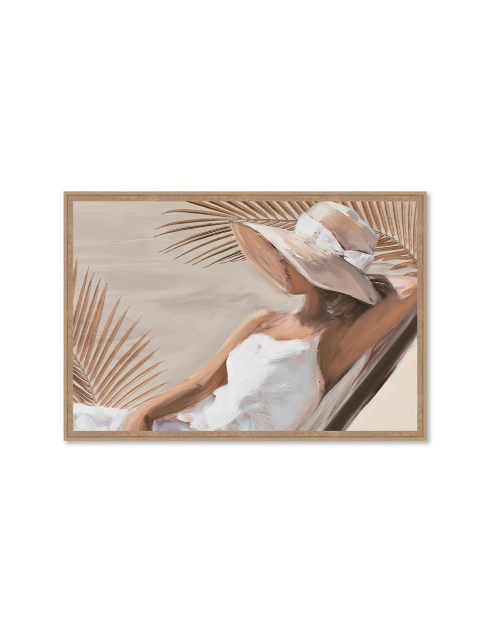 Tableau femme au chapeau solaire – Orya