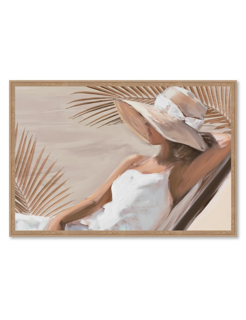 Tableau femme au chapeau solaire – Orya