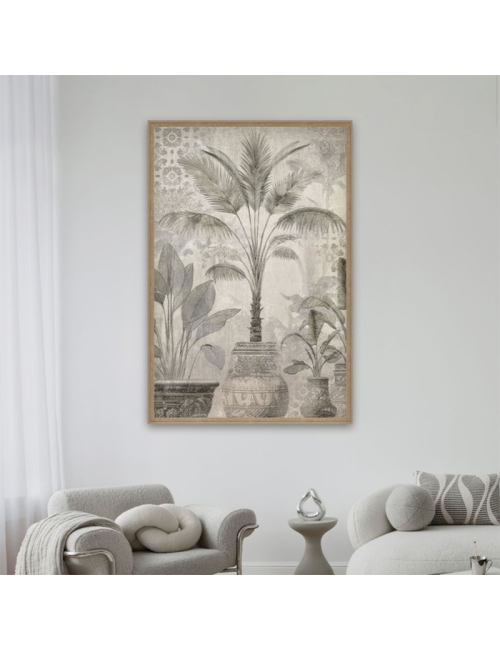 Tableau végétal palmiers 80x120 – Orya