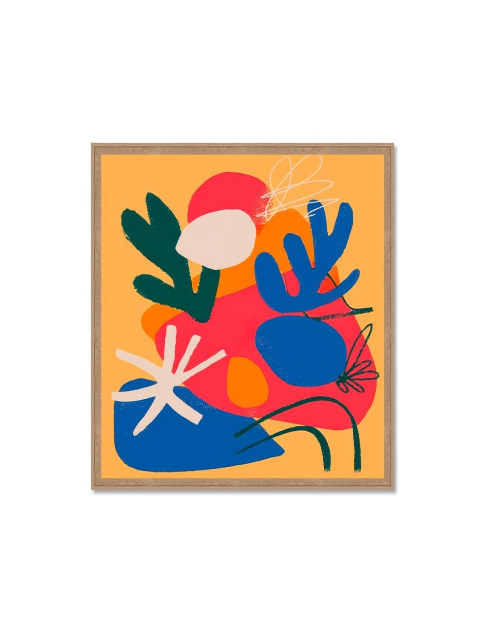 Tableau abstrait coloré moderne – Orya