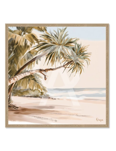 Tableau plage tropicale lumineuse – Orya