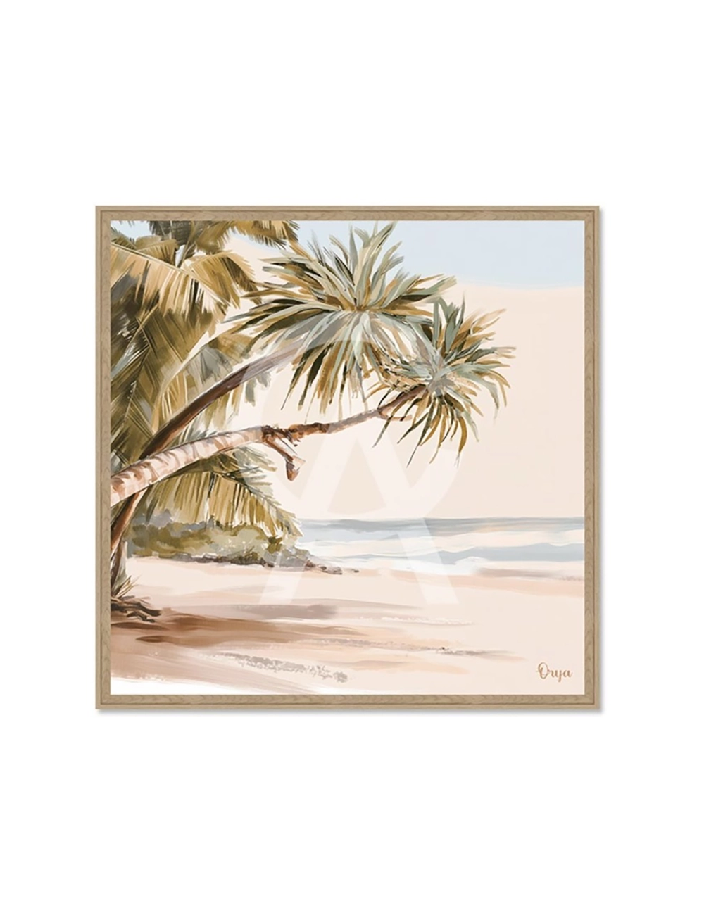 Tableau plage tropicale lumineuse – Orya