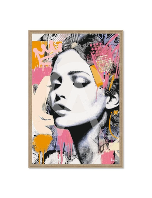 Tableau portrait féminin contemporain – Orya