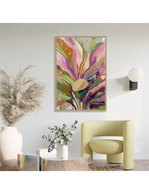 Tableau végétal coloré contemporain – Orya