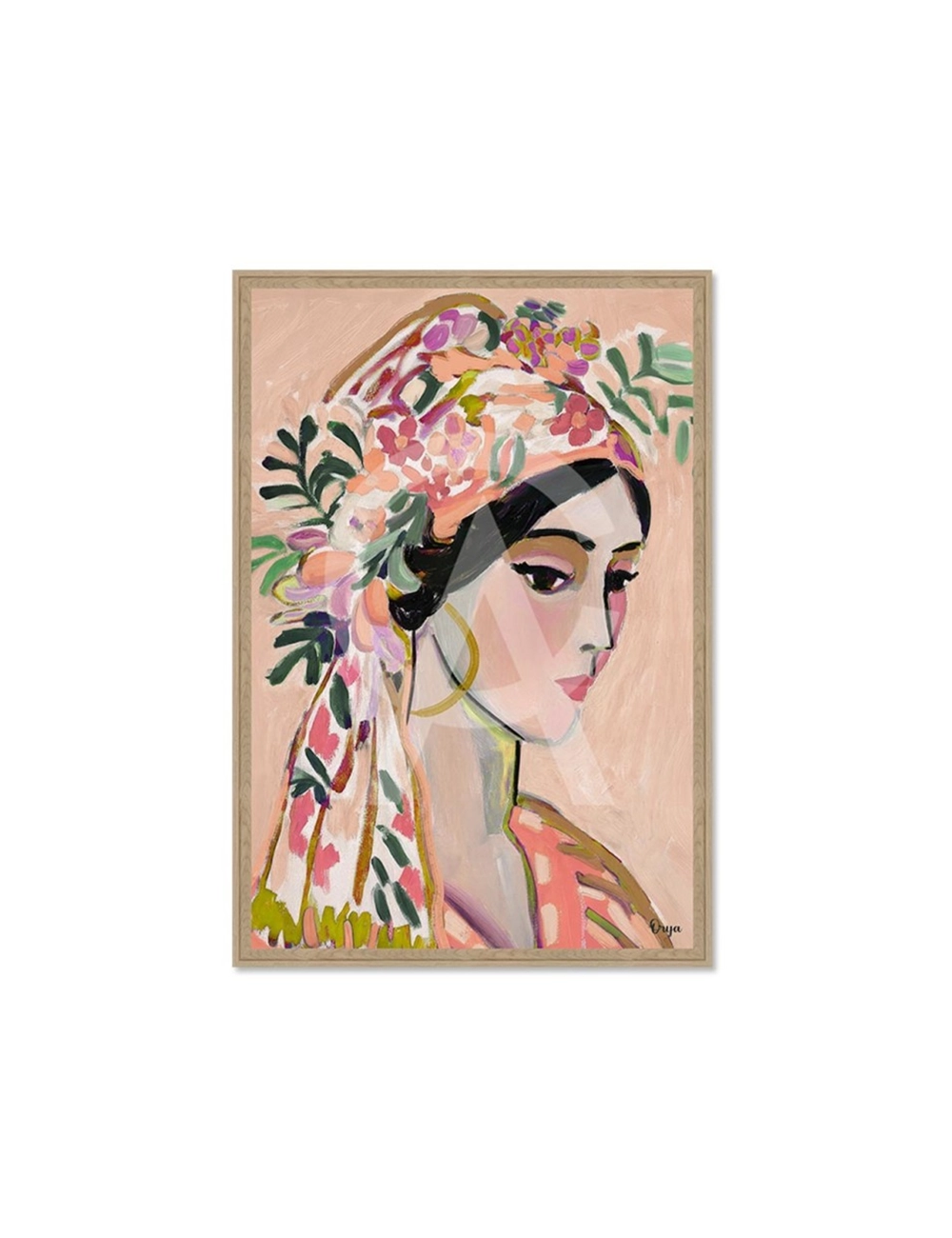 Tableau portrait féminin poétique 80x120 – Orya