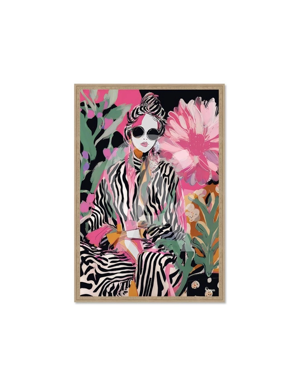 Tableau portrait féminin stylé – Orya