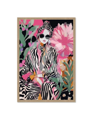 Tableau portrait féminin stylé 80x120 – Orya