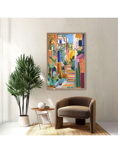 Tableau ruelle Orya 80x120 – Décoration murale
