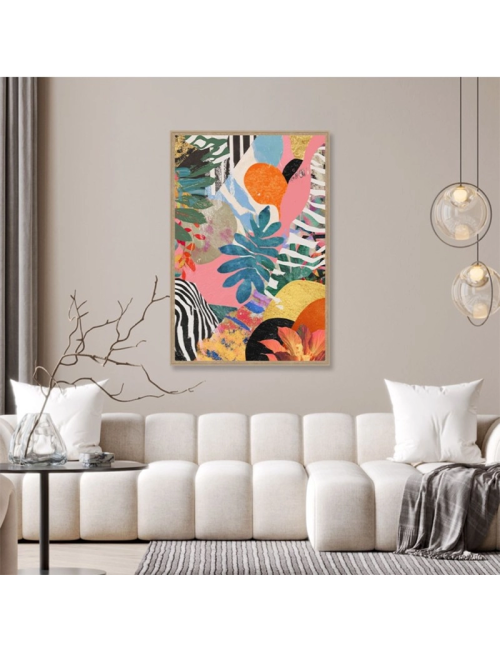 Tableau abstrait végétal 80x120 – Orya