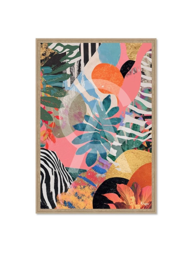 Tableau abstrait végétal 80x120 – Orya