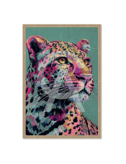 Tableau léopard pop art coloré – Orya