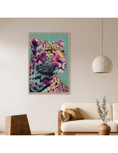 Tableau léopard 80x120 – Décoration murale moderne