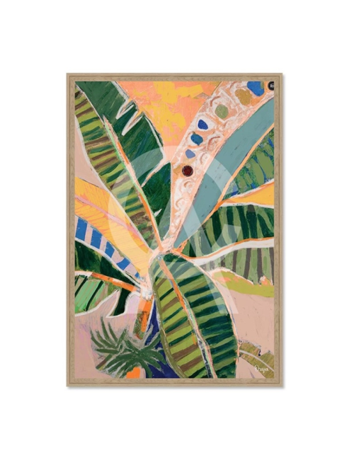 Tableau feuillage tropical coloré – Orya