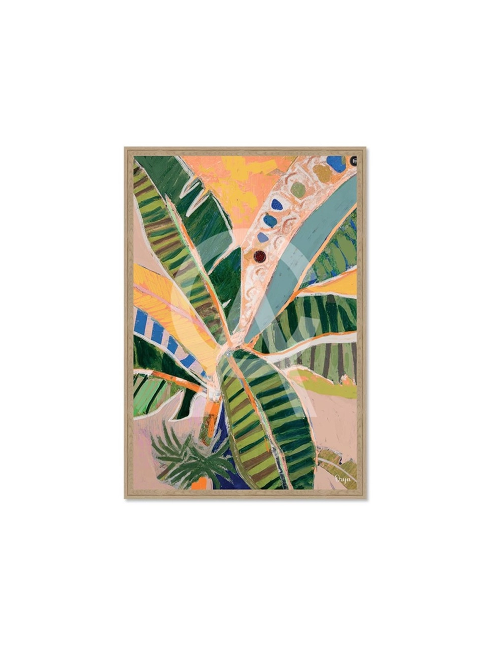 Tableau feuillage tropical 80x120 – Orya