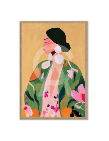 Tableau portrait femme élégant 80x120 – Orya