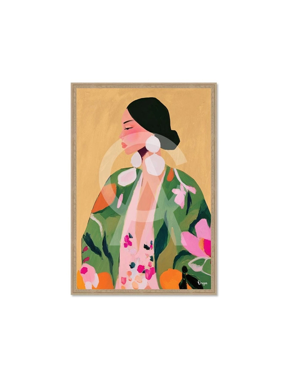 Tableau portrait femme élégant 80x120 – Orya