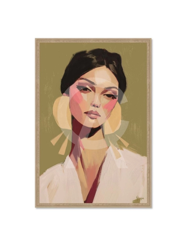 Tableau femme moderne tons naturels – Orya