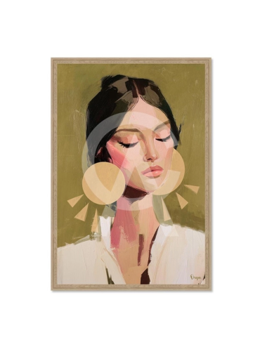 Tableau portrait femme apaisée 80x120 – Orya