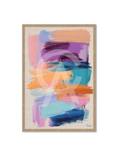 Tableau abstrait coloré 80x120 – Orya
