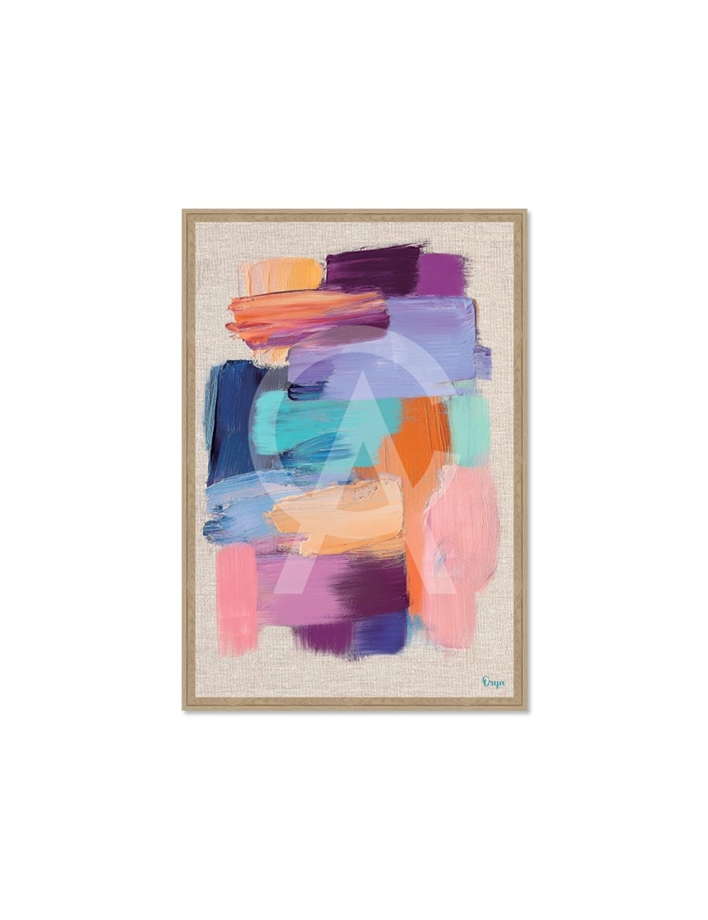 Tableau abstrait couleurs pastel 80x120 – Orya