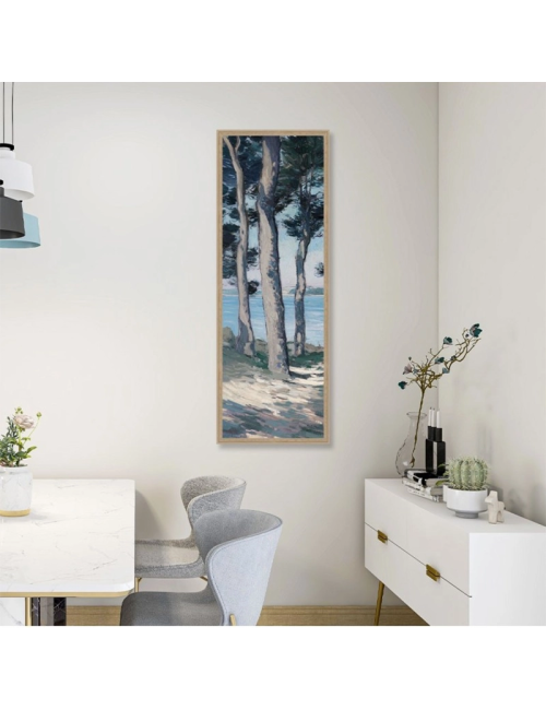 Tableau paysage bord de mer et pins – Orya