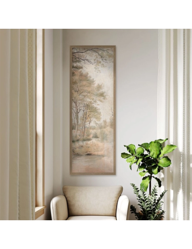 Tableau paysage forêt 50x150 vertical – Décoration murale nature