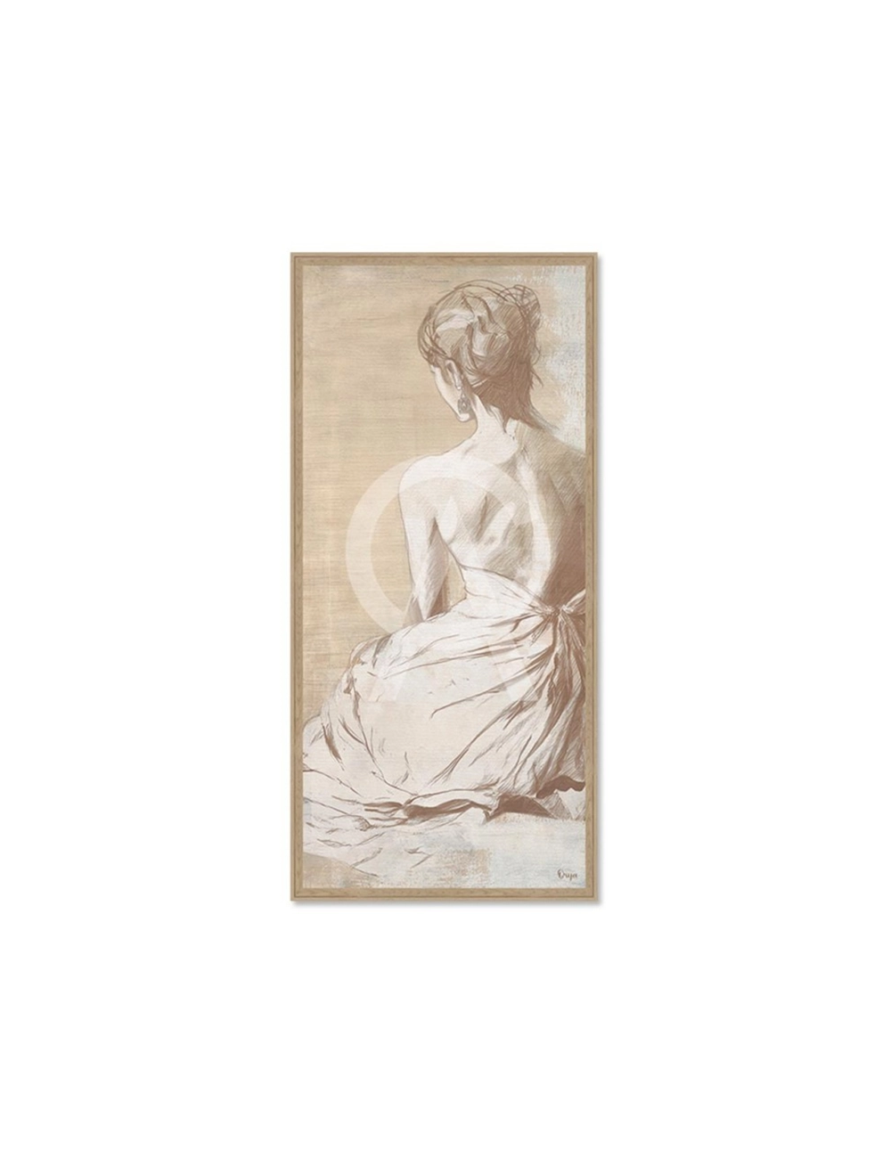 Tableau femme de dos 50x150 – Orya