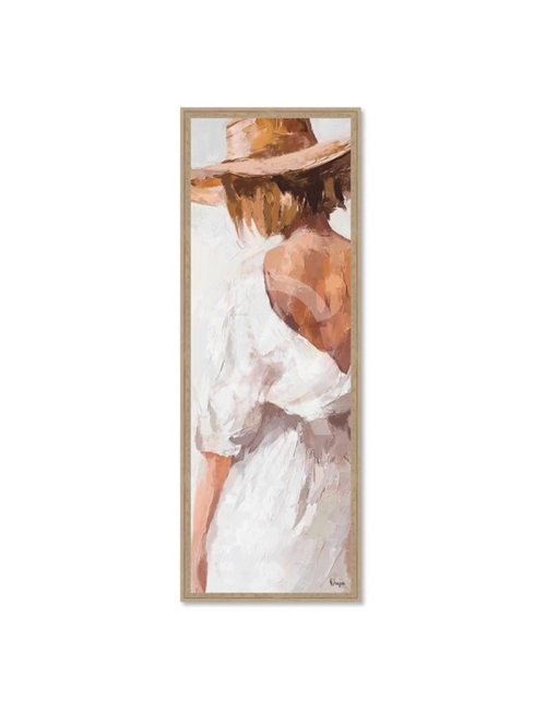 Tableau femme au chapeau 50x150 – Orya