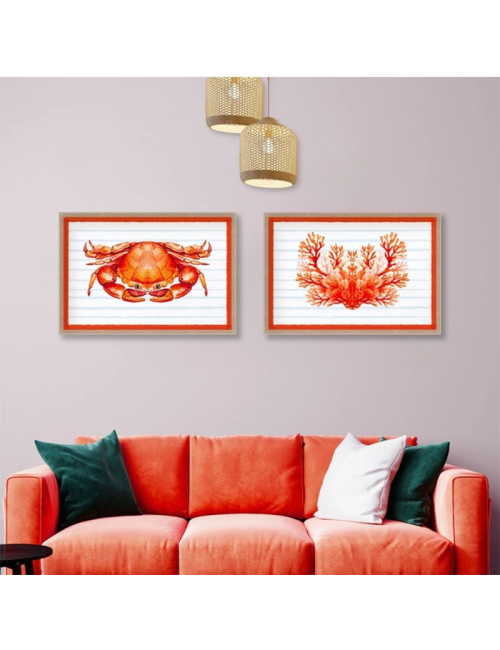 Tableau corail rouge marin – Orya