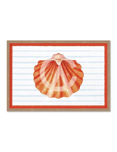 Tableau coquille Saint-Jacques rouge – Orya