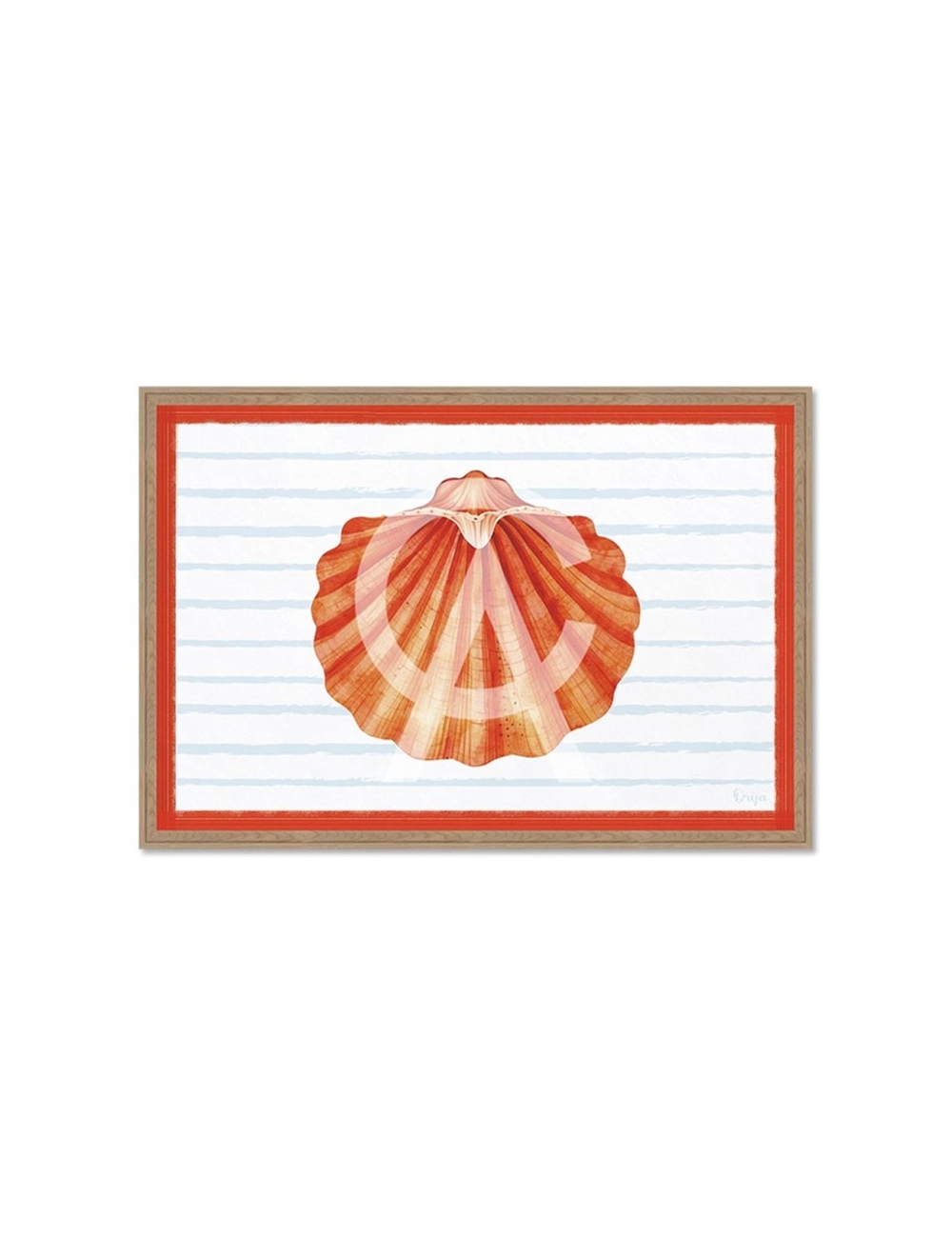 Tableau coquille Saint-Jacques rouge – Orya