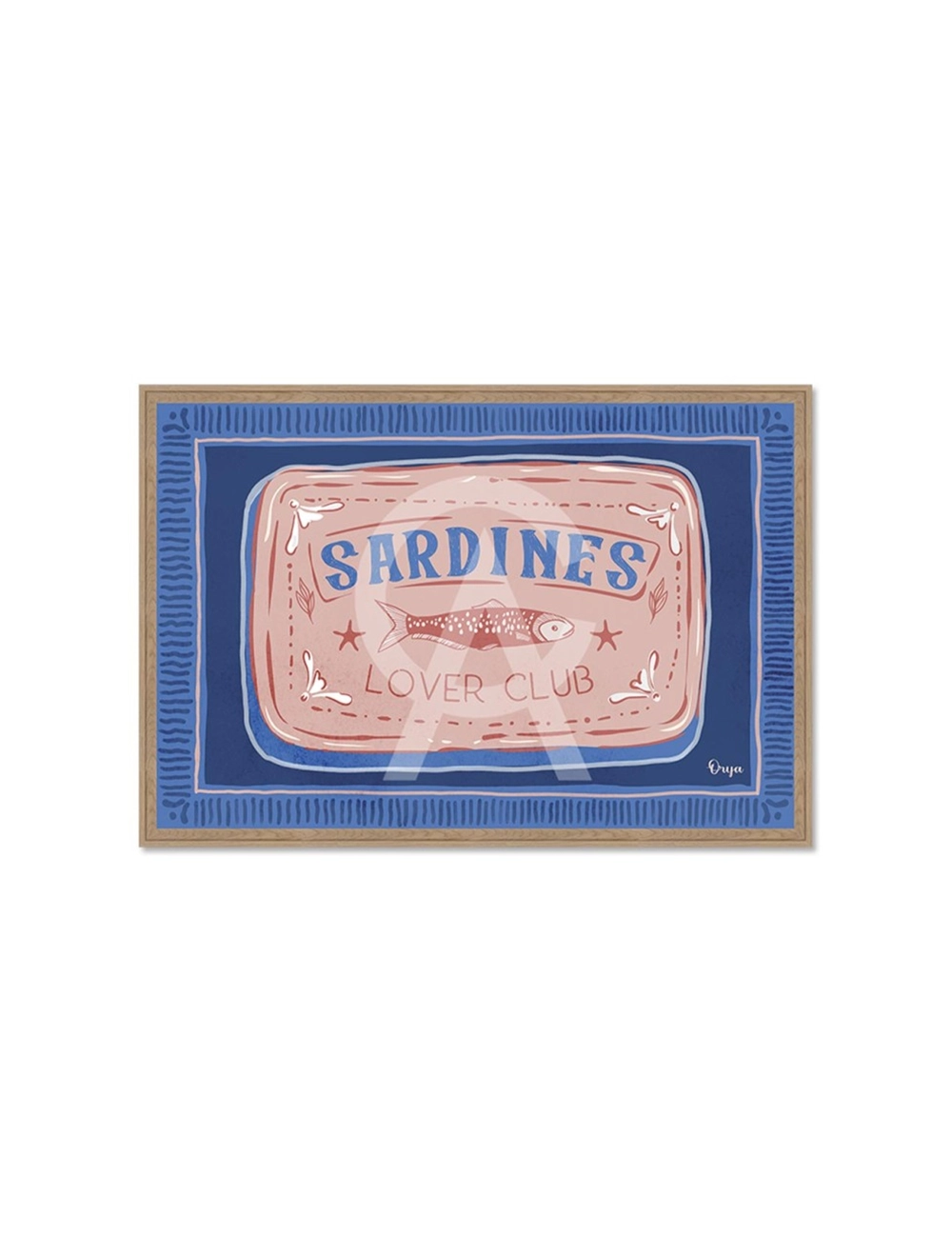 Tableau sardines rétro cuisine – Orya