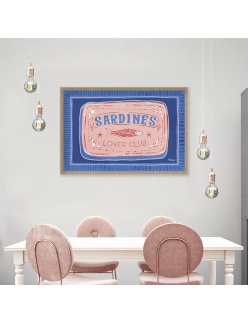 Tableau sardines rétro cuisine – Orya