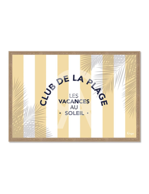 Tableau Club de la plage rétro – Orya