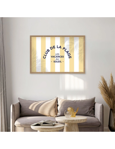 Tableau bord de mer rétro déco vacances – Orya