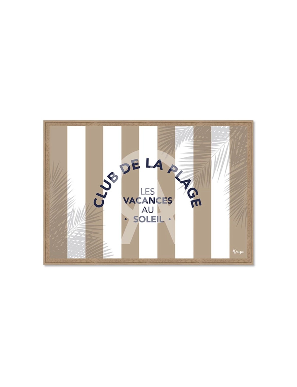 Tableau Club de la plage beige rétro – Orya