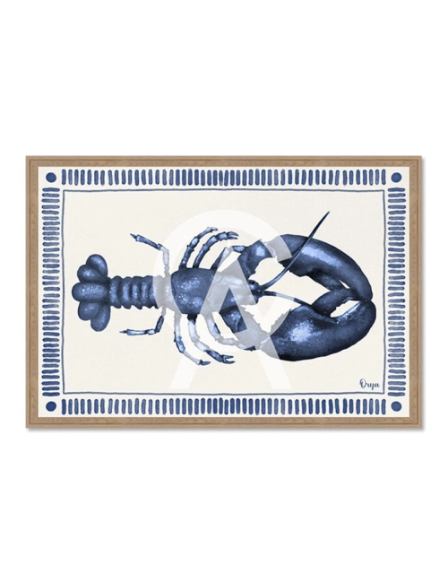 Tableau homard bleu esprit marin – Orya
