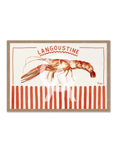 Tableau langoustine rouge esprit marin – Orya