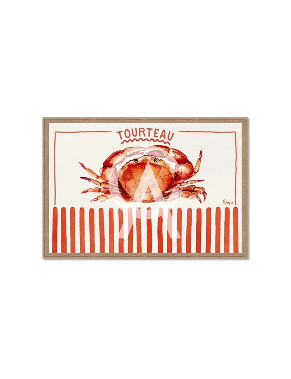 Tableau tourteau rouge décoration cuisine – Orya