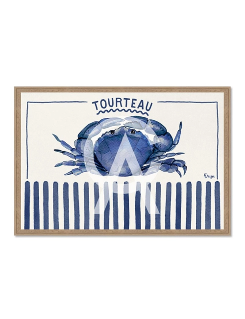 Tableau tourteau bleu décoration cuisine – Orya