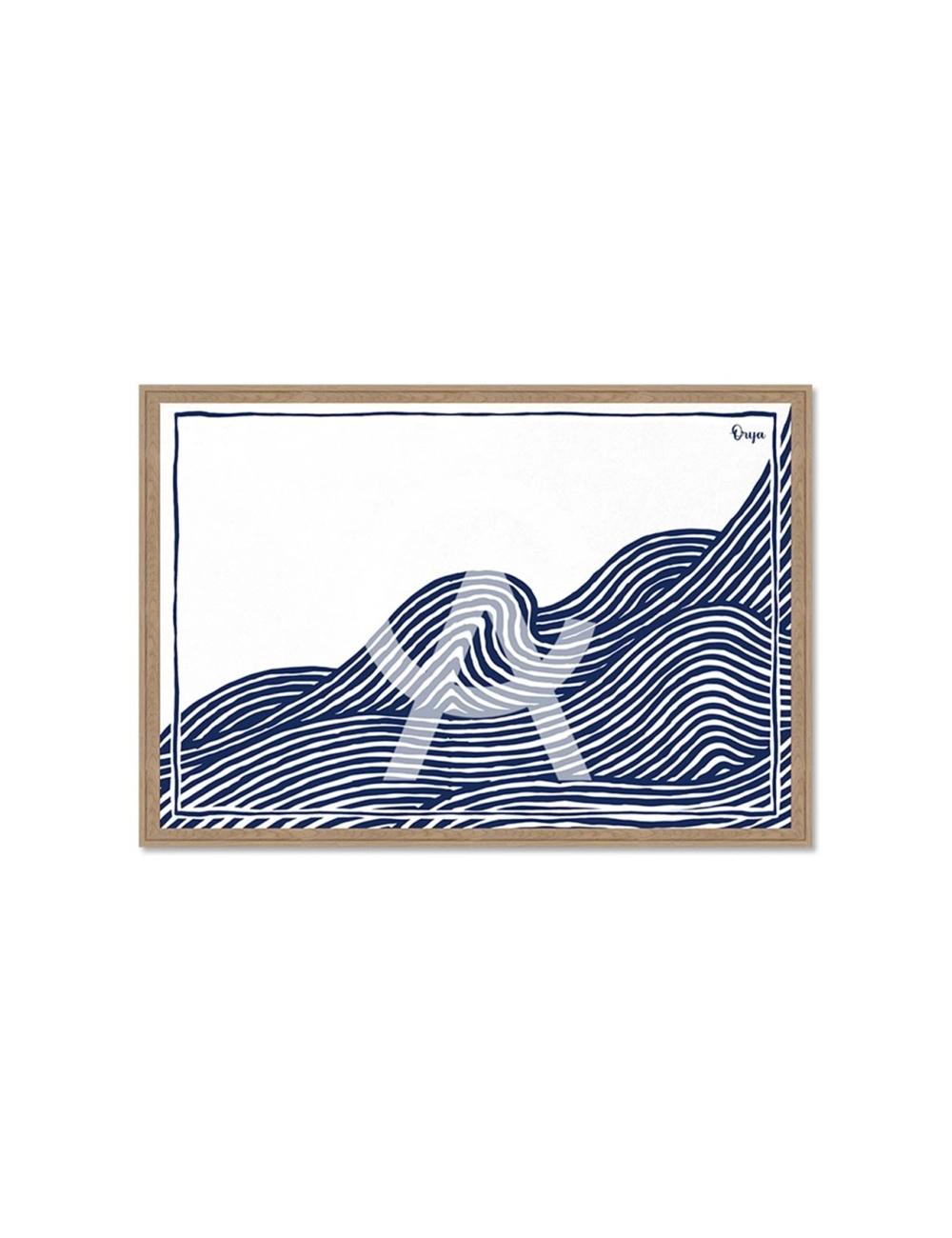 Tableau vague marine graphique – Orya