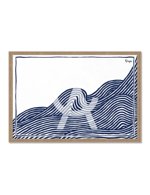 Tableau vague marine graphique – Orya