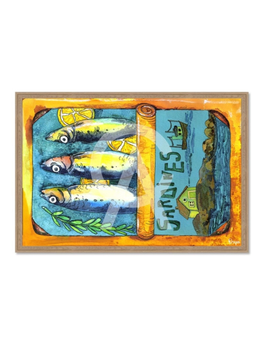 Tableau boîte de sardines vintage – Orya