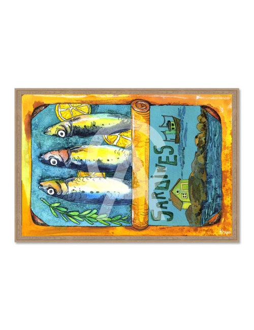 Tableau boîte de sardines vintage – Orya