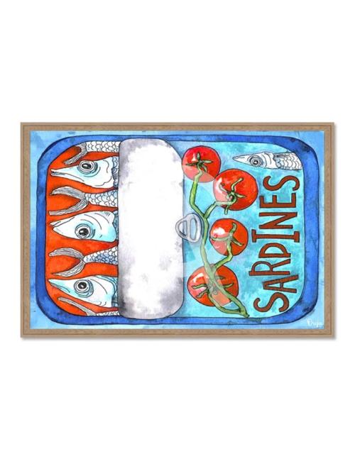 Tableau sardines et tomates vintage – Orya