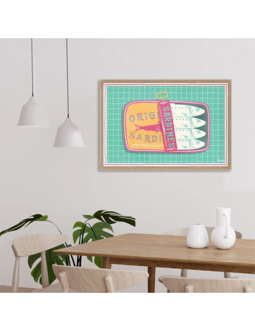 Tableau sardines sauce tomate vintage – Orya