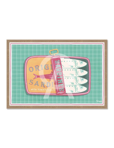Tableau sardines sauce tomate vintage – Orya