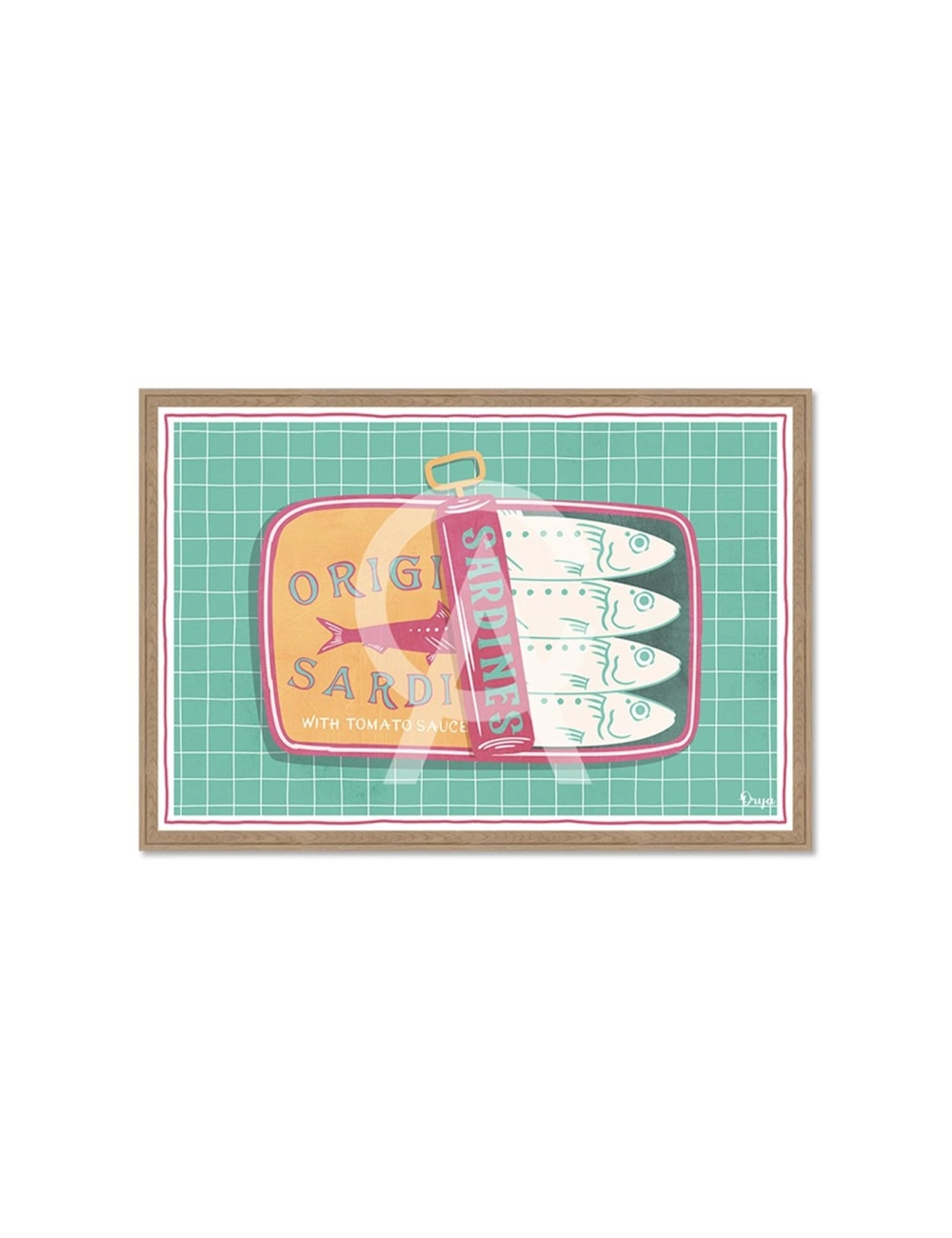 Tableau sardines sauce tomate vintage – Orya