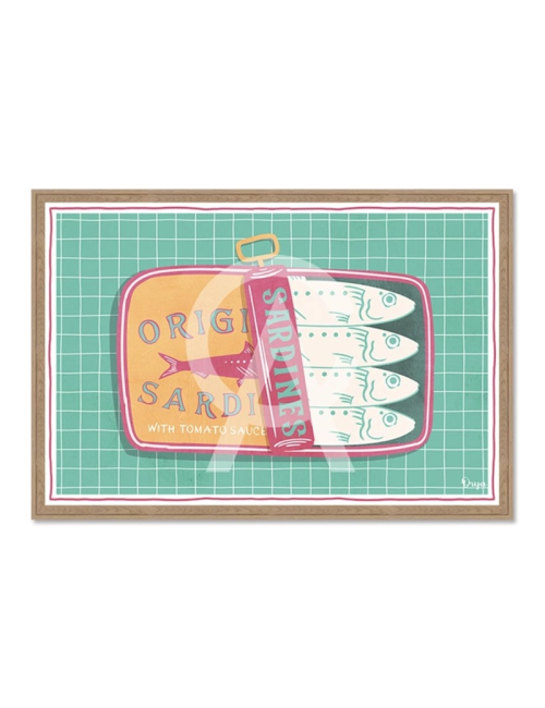 Tableau sardines sauce tomate vintage – Orya